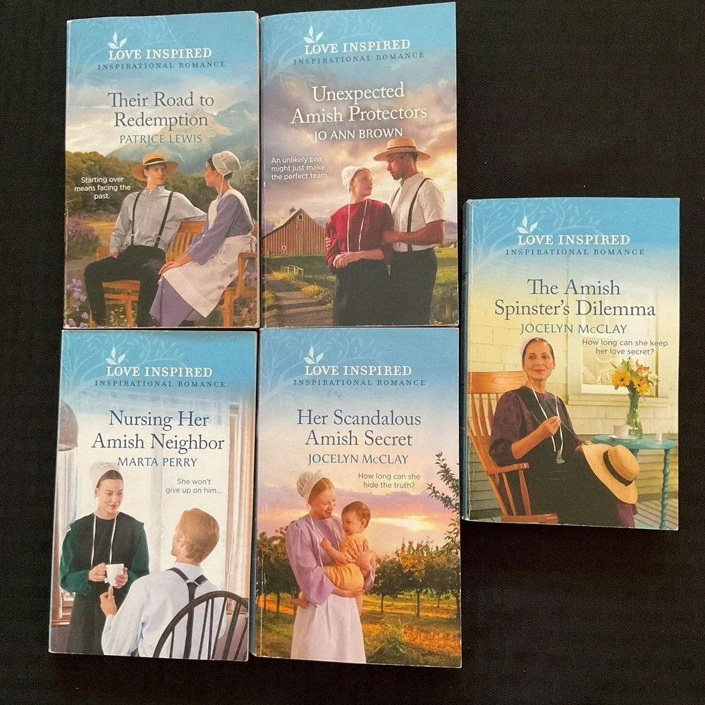 Love Inspired Amish Romance‎ Lot 5 Books Softcover McClay Perry Brown Lewis